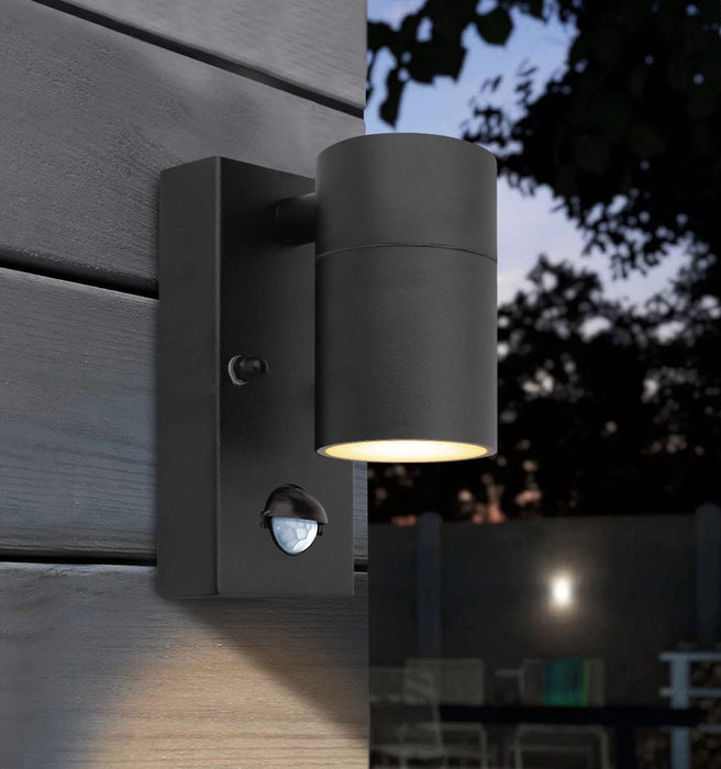 PIR Motion Sensor LED Wall Light – Waterproof Stainless Steel Outdoor Lighting for Garden, Porch, and Villa.