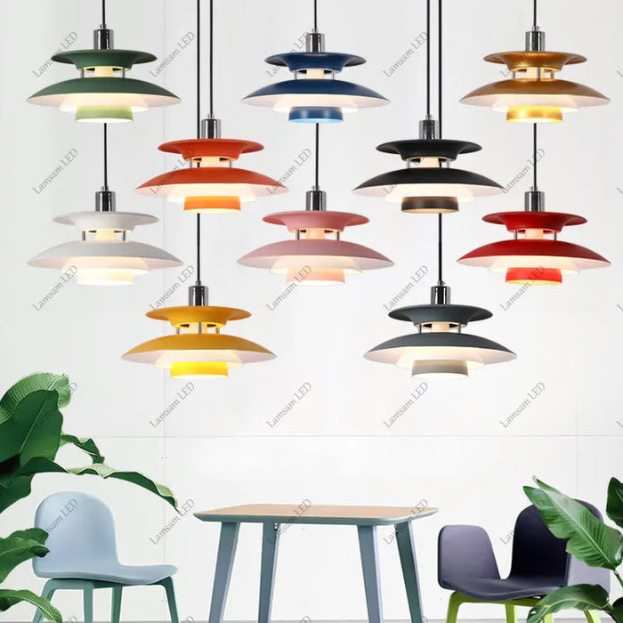 Modern UFO LED Pendant Light for Bedroom and Living Room – Contemporary E27 Ceiling Lamp UK
