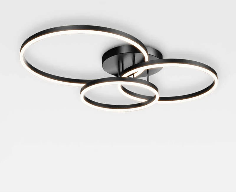 Art Deco LED ceiling light with remote control, dimmable multi-color temperature for kitchen, bedroom, or living spaces