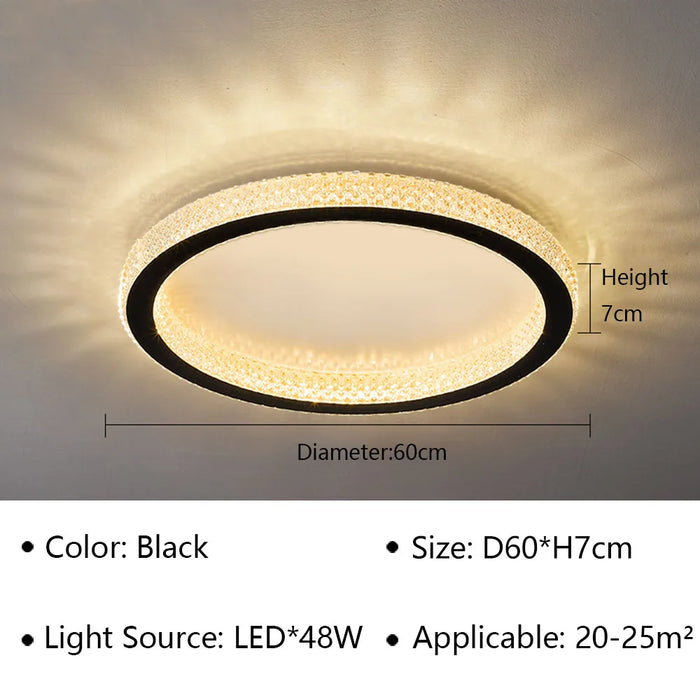 Luxury LED Ceiling Light – Modern Surface-Mounted Fixture for Living Spaces - Samanta Factory