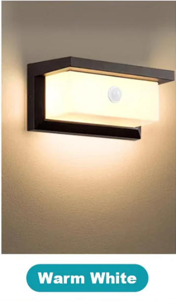 LED Wall Lights – PIR Motion Sensor, Waterproof Outdoor Lamps for Garden & Porch - Samanta Factory