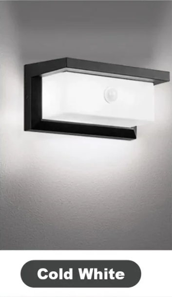 LED Wall Lights – PIR Motion Sensor, Waterproof Outdoor Lamps for Garden & Porch - Samanta Factory