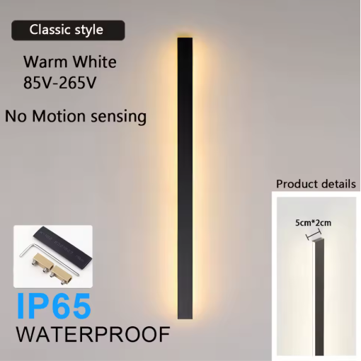 Motion Sensor LED Wall Lamp – Waterproof IP65 Outdoor Lighting for Porch, Garden & Villa - Samanta Factory