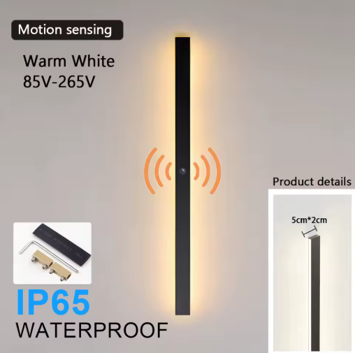 Motion Sensor LED Wall Lamp – Waterproof IP65 Outdoor Lighting for Porch, Garden & Villa - Samanta Factory