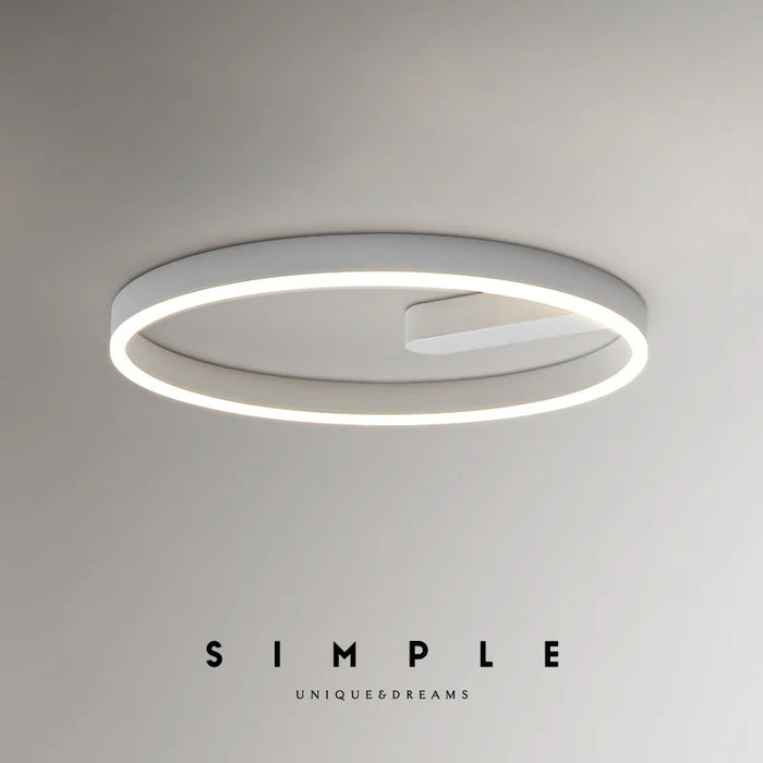 Modern multi-bulb LED ceiling light with polished aluminum finish, remote dimmable control for dining room, bedroom, or study