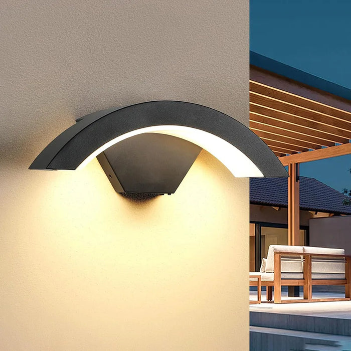 Aluminum LED Wall Lamp - IP65 Waterproof Outdoor Lighting for Garden and Balcony