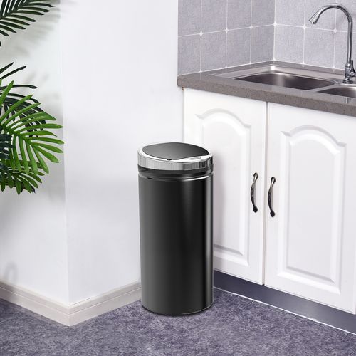 42L Stainless Steel Touchless Kitchen Bin with Motion Sensor and Removable Inner Bucket