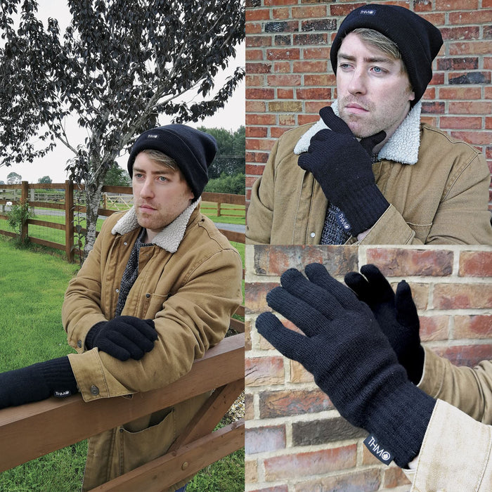 THMO Men’s Thermal Gloves with Thinsulate insulation for cold weather protection
