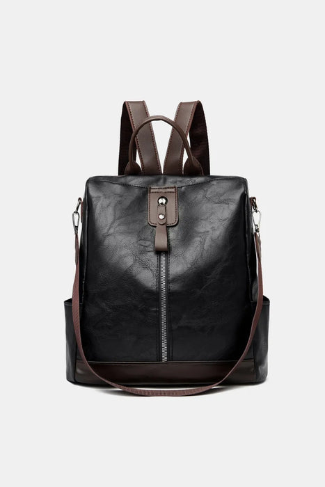Large PU leather tote bag in sleek finish – lightweight, spacious, and perfect for everyday use
