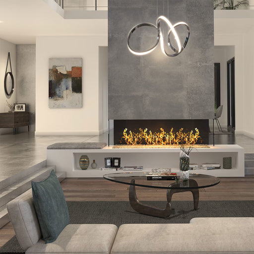  Swirl LED Ceiling Light in Chrome – Modern Adjustable Pendant Fixture

