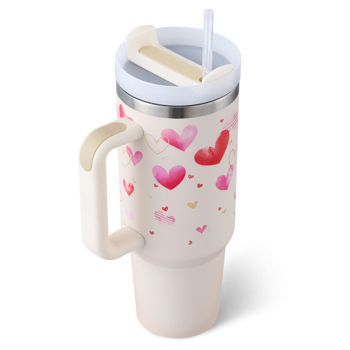 40oz Insulated Stainless Steel Tumbler – Leak-Proof Travel Mug for Hot & Cold Drinks - Samanta Factory