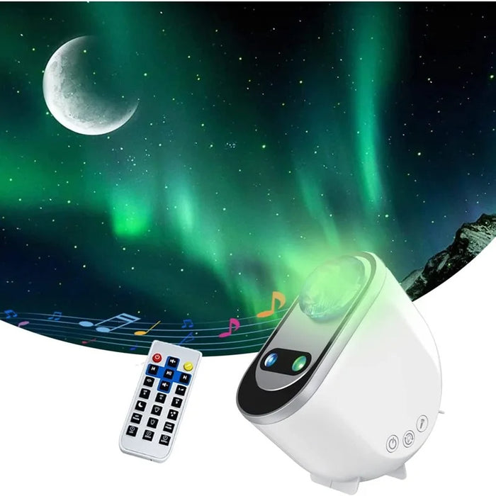 Star Projector Lamp – Aurora Lights with Moon & Stars - Samanta Factory