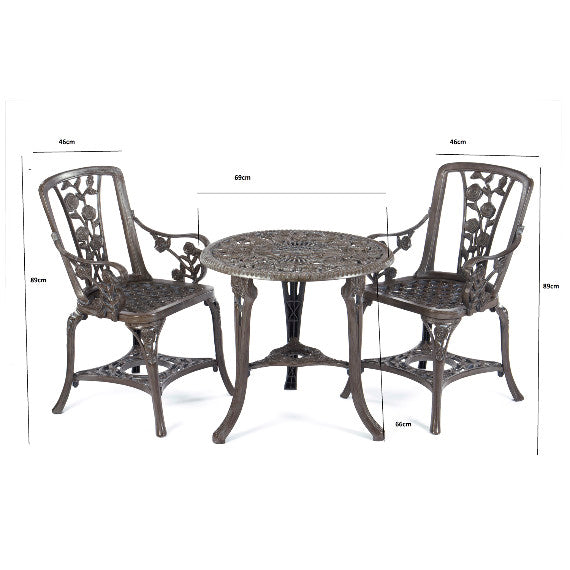 Rose Armchair Patio Set – Vintage Style with Comfy Chairs - Samanta Factory