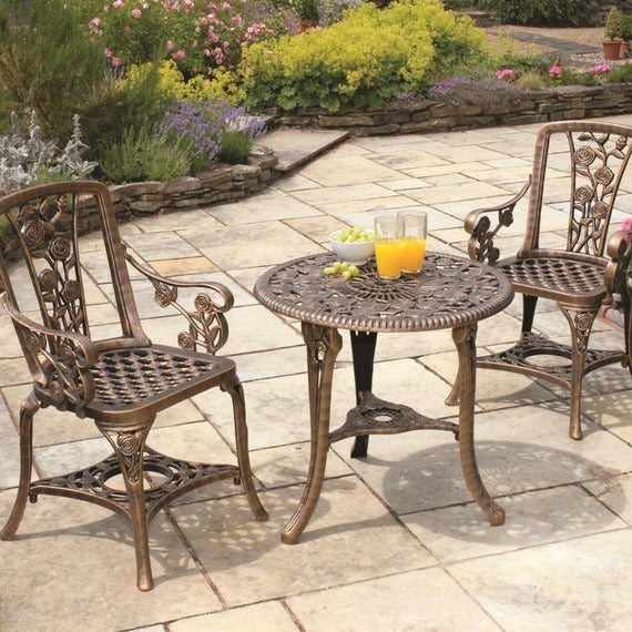 Rose Armchair Patio Set – Vintage Style with Comfy Chairs - Samanta Factory
