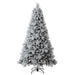 7.5 Ft (2.3M) Pre-Lit Glitter Flocked Artificial Christmas Tree with 1,150 Color-Changing Micro Twinkle LED Lights