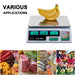 Digital Vegetable Price Scale – 40kg Capacity with LCD Display & Rechargeable Battery - Samanta Factory