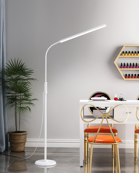 Modern Adjustable LED Floor Lamp – Remote Control with Dimmable Brightness & Color Temperature