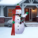 9 Ft LED Twinkle Collapsible Snowman with Skis