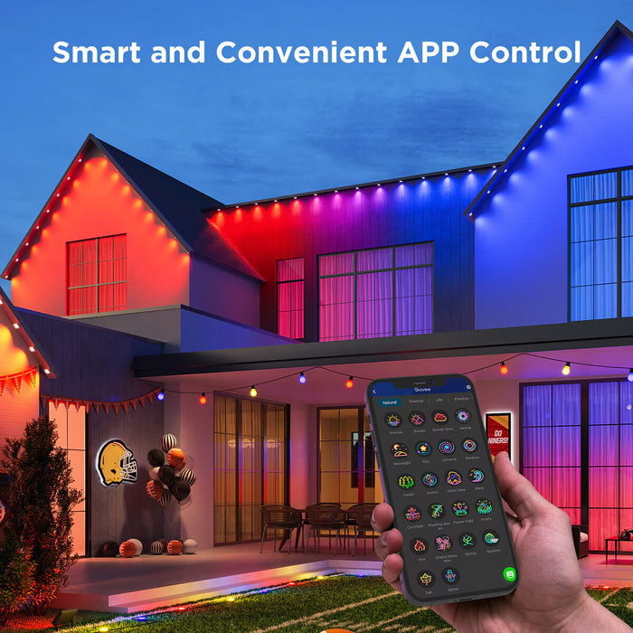 150Ft (45M) Smart RGBW Permanent Outdoor Lights Elite in White