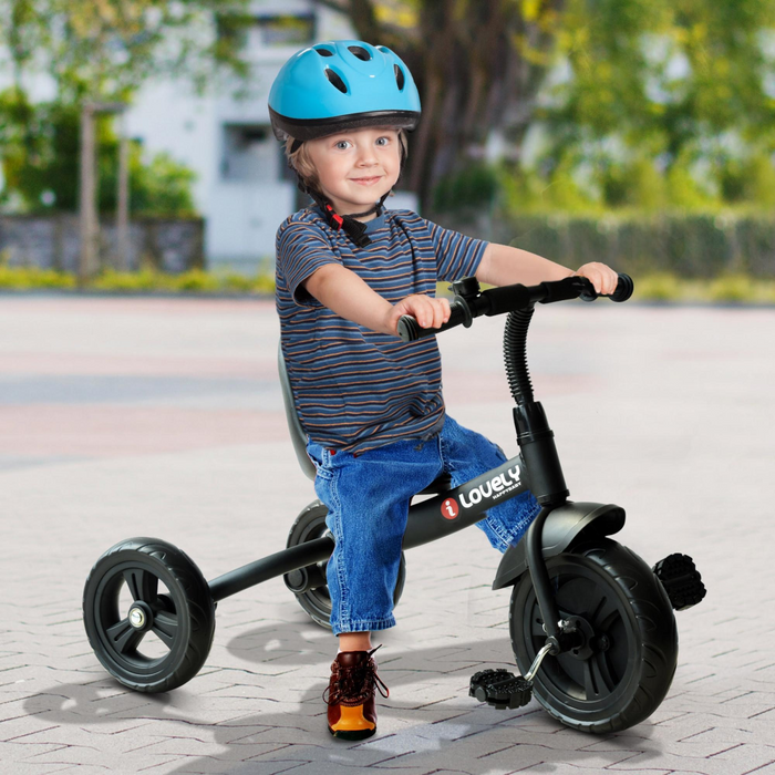 Toddler Tricycle Ride-On – 3-Wheel Metal Frame with Adjustable Seat & Splash Guard - Samanta Factory