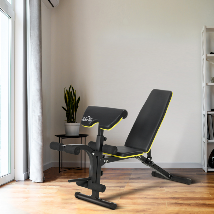 Adjustable Sit-Up & Dumbbell Bench – Multi-Functional Weight Bench for Full-Body Home Workouts - Samanta Factory