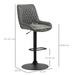Adjustable Bar Stools Set – Swivel PU Leather with Footrest - Samanta Factory