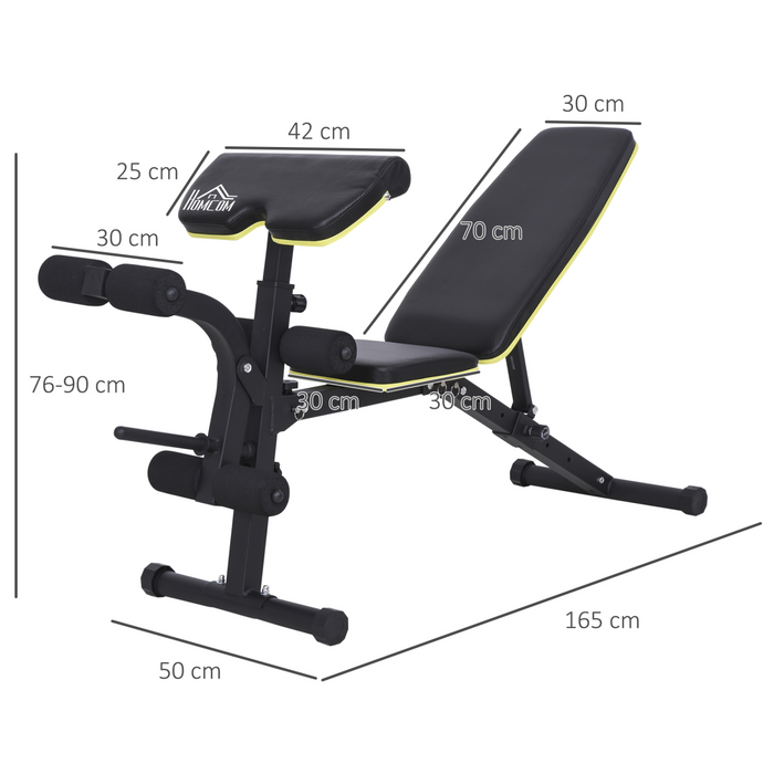 Adjustable Sit-Up & Dumbbell Bench – Multi-Functional Weight Bench for Full-Body Home Workouts - Samanta Factory