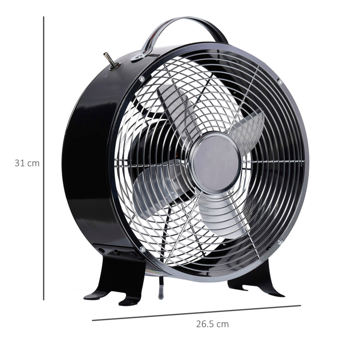 Electric Desk Fan – Compact 2-Speed Cooling with Anti-Slip Feet - Samanta Factory