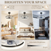 Modern LED Ceiling Fan with Remote – 6-Speed, Reversible Motor & Adjustable Light Modes - Samanta Factory