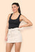 Cargo Skort – Belted Utility Design with Built-In Shorts - Samanta Factory