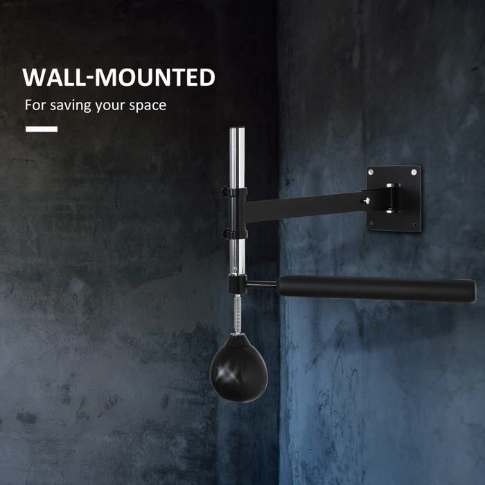 Wall-Mounted Adjustable Speed Ball Trainer – Reflex Punching Ball with Steel Frame for Boxing & MMA - Samanta Factory