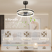 Modern LED Ceiling Fan with Remote – 6-Speed, Reversible Motor & Adjustable Light Modes - Samanta Factory