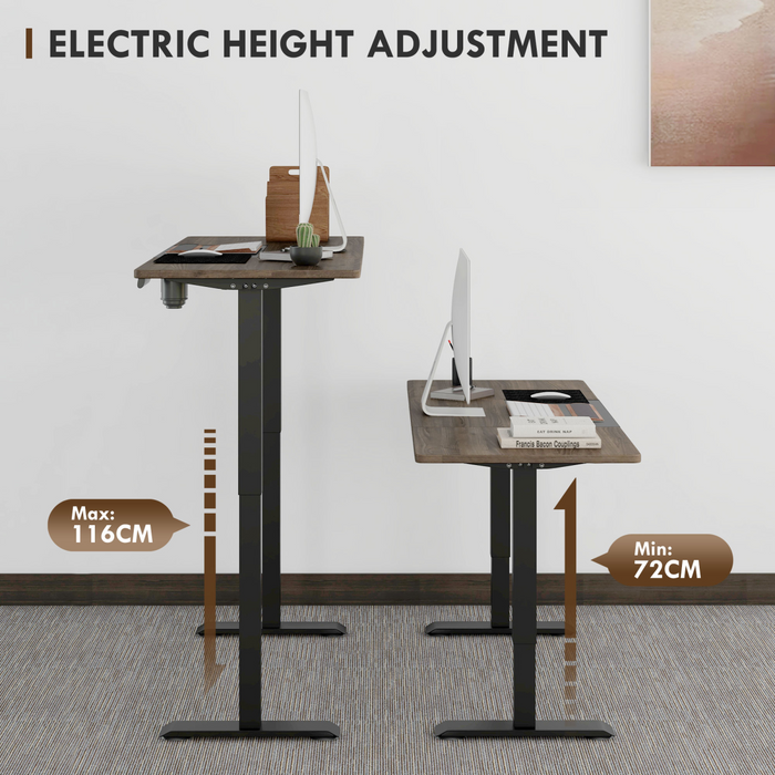Electric Sit-Stand Desk – Height Adjustable with Memory Presets & Collision Protection - Samanta Factory