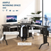 L-Shaped Corner Desk – Space-Saving Design with Keyboard Tray & Removable CPU Holder - Samanta Factory
