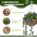 Artificial Lavender Hanging Basket – Realistic UV-Protected Faux Flowers for Indoor & Outdoor Decor - Samanta Factory