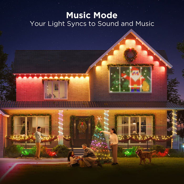 150Ft (45M) Smart RGBW Permanent Outdoor Lights Elite in White
