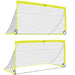 Children’s foldable football goal set for garden with metal frame and net

