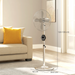 Metal Pedestal Fan – Oscillating Cooling with Adjustable Height & Timer - Samanta Factory