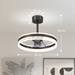 Modern LED Ceiling Fan with Remote – 6-Speed, Reversible Motor & Adjustable Light Modes - Samanta Factory