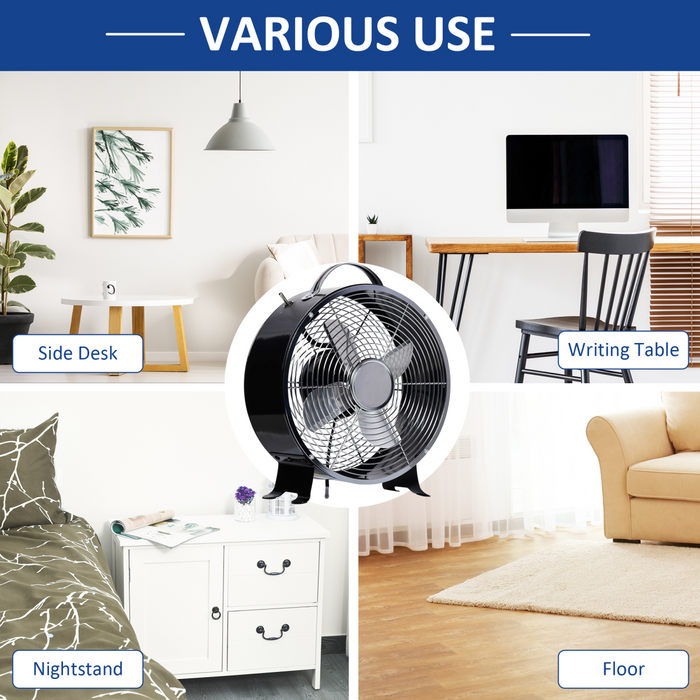 Electric Desk Fan – Compact 2-Speed Cooling with Anti-Slip Feet - Samanta Factory