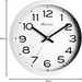 Wall Clock – Modern 25cm White Dial with Silent Sweep - Samanta Factory