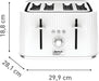 4-Slice Toaster – Extra-Wide Slots & Adjustable Browning for Perfect Toast - Samanta Factory