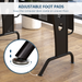 L-Shaped Corner Desk – Space-Saving Design with Keyboard Tray & Removable CPU Holder - Samanta Factory