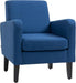 Compact Accent Armchair – Slim Design with Thick Padding & Adjustable Feet - Samanta Factory