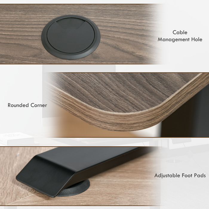 Electric Sit-Stand Desk – Height Adjustable with Memory Presets & Collision Protection - Samanta Factory