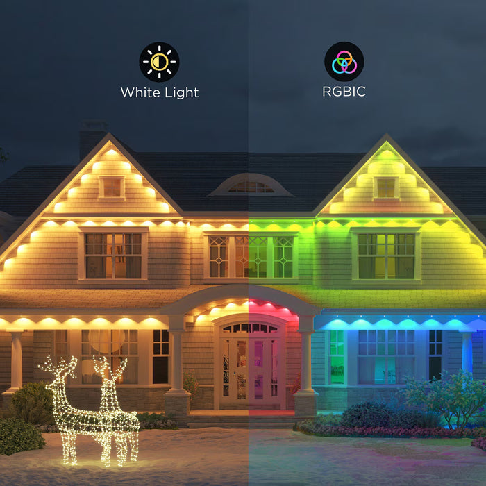 150Ft (45M) Smart RGBW Permanent Outdoor Lights Elite in White