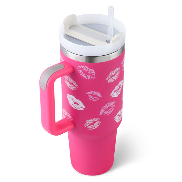 40oz Insulated Stainless Steel Tumbler – Leak-Proof Travel Mug for Hot & Cold Drinks - Samanta Factory