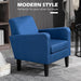 Compact Accent Armchair – Slim Design with Thick Padding & Adjustable Feet - Samanta Factory