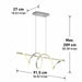 Coda LED Pendant Light in Chrome