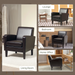 Accent Armchair – Compact PU Leather Chair with Pocket Spring Support - Samanta Factory